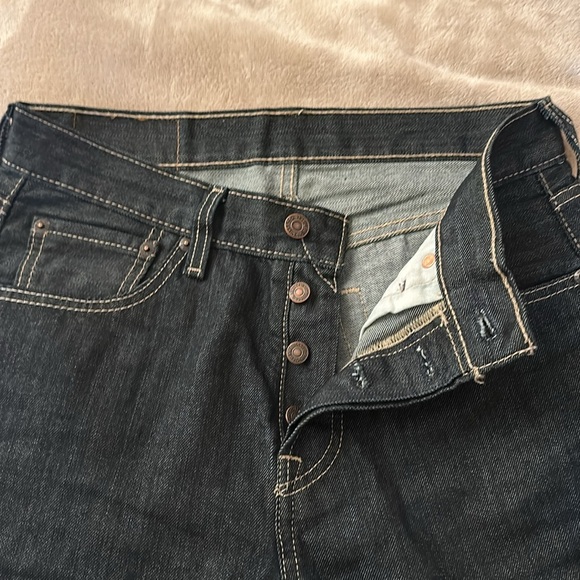 Raw denim Levi’s 501 men’s, w29 l30 - Picture 2 of 4